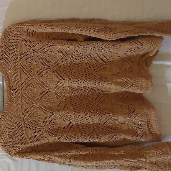 Torrid camel colored knot bolero. Tie front long sleeves size 2. Like new. - Picture 3 of 4